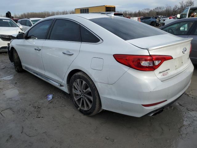 5NPE34AF2GH423280 - 2016 HYUNDAI SONATA SPORT WHITE photo 2