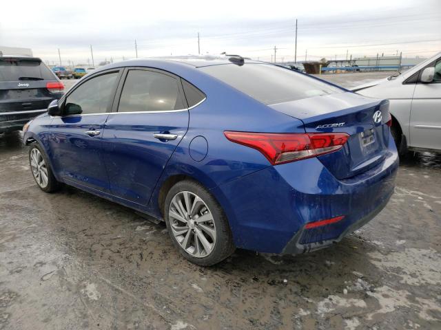 3KPC34A67NE177738 - 2022 HYUNDAI ACCENT LIMITED BLUE photo 2