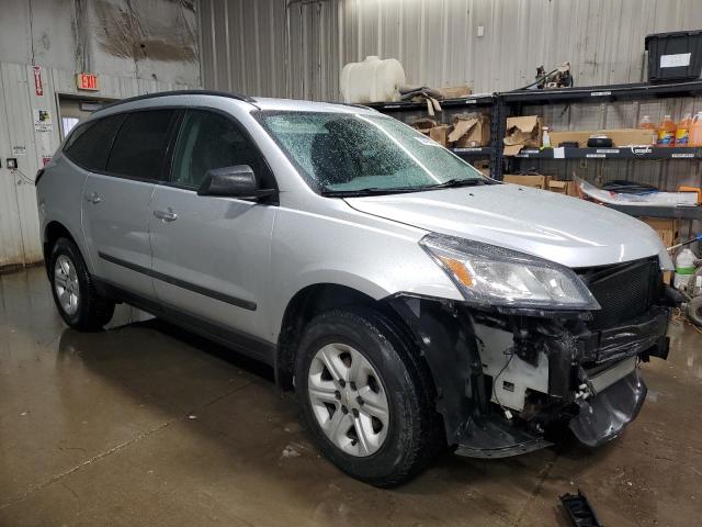 1GNKRFKD7EJ173718 - 2014 CHEVROLET TRAVERSE LS SILVER photo 4