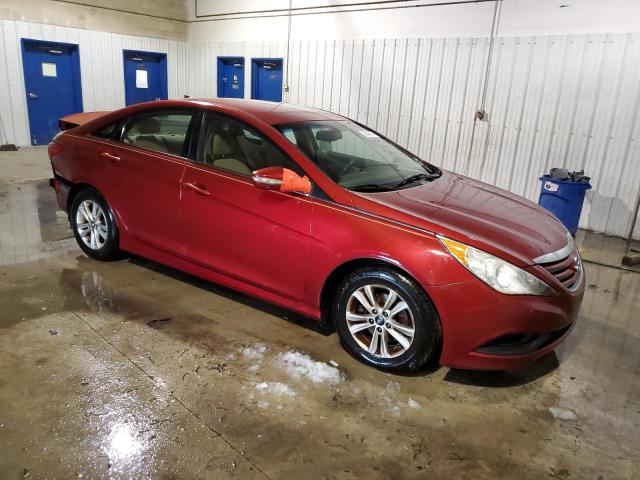 5NPEB4AC9EH852406 - 2014 HYUNDAI SONATA GLS RED photo 4