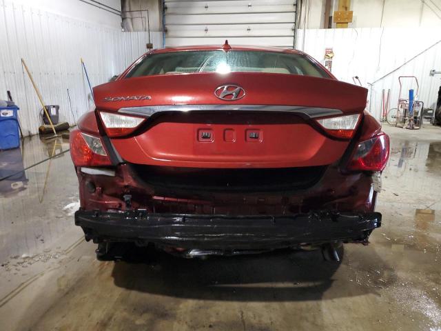 5NPEB4AC9EH852406 - 2014 HYUNDAI SONATA GLS RED photo 6