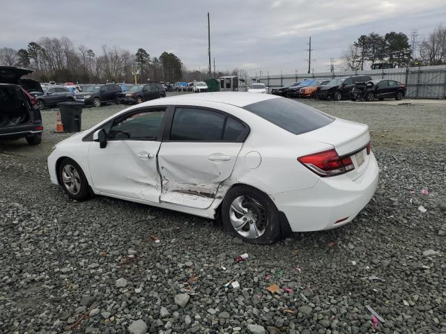 2HGFB2F52DH573407 - 2013 HONDA CIVIC LX WHITE photo 2