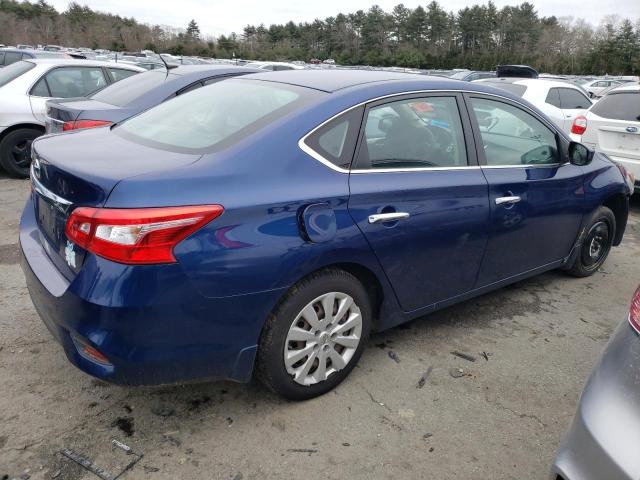 3N1AB7AP3GY233845 - 2016 NISSAN SENTRA S BLUE photo 3