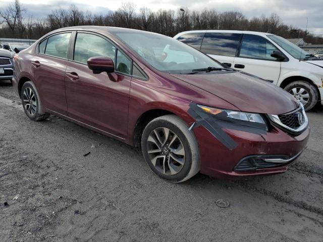 19XFB2F86EE045228 - 2014 HONDA CIVIC EX BURGUNDY photo 4