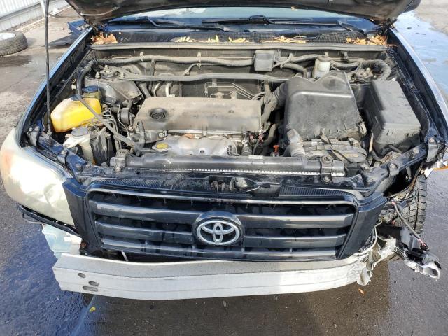 JTEGD21A150126800 - 2005 TOYOTA HIGHLANDER BLACK photo 12