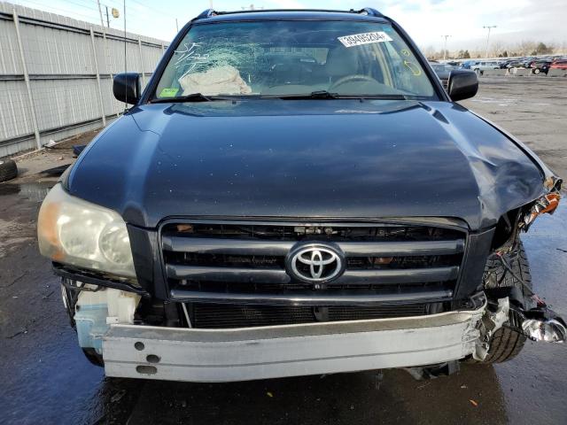 JTEGD21A150126800 - 2005 TOYOTA HIGHLANDER BLACK photo 5