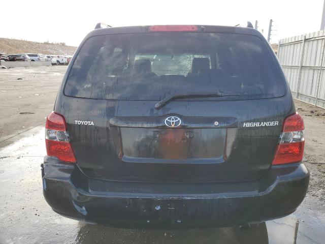 JTEGD21A150126800 - 2005 TOYOTA HIGHLANDER BLACK photo 6