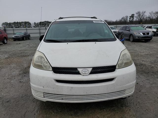 5TDZA23C65S293607 - 2005 TOYOTA SIENNA CE WHITE photo 5