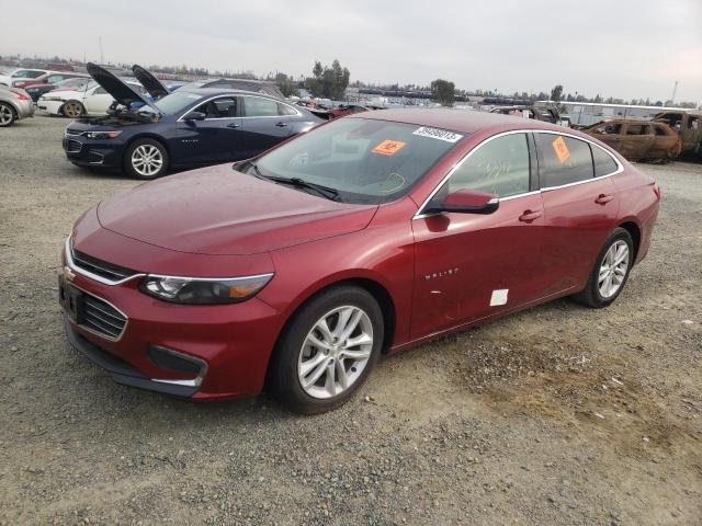 1G1ZD5ST8JF179752 - 2018 CHEVROLET MALIBU LT RED photo 1