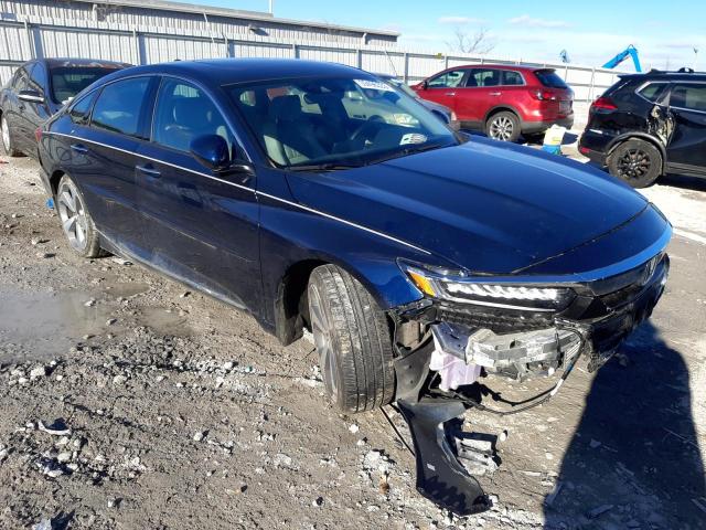 1HGCV1F95JA146434 - 2018 HONDA ACCORD TOURING BLUE photo 4