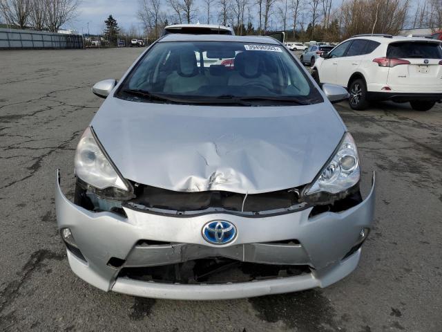 JTDKDTB32E1074611 - 2014 TOYOTA PRIUS C SILVER photo 5