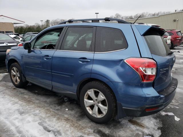 JF2SJAHC0FH437745 - 2015 SUBARU FORESTER 2.5I LIMITED BLUE photo 2