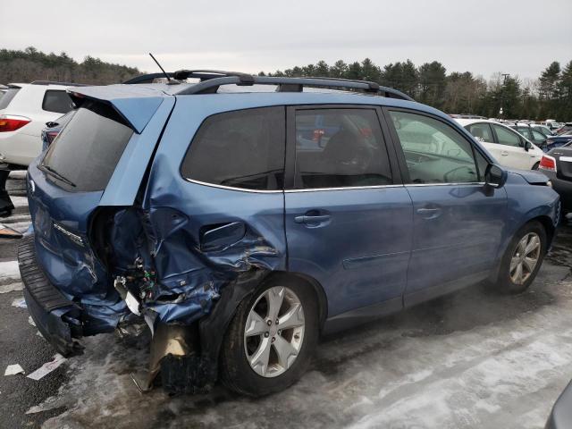 JF2SJAHC0FH437745 - 2015 SUBARU FORESTER 2.5I LIMITED BLUE photo 3