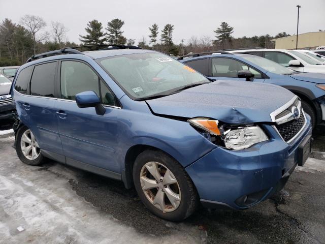 JF2SJAHC0FH437745 - 2015 SUBARU FORESTER 2.5I LIMITED BLUE photo 4