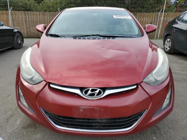 5NPDH4AE6EH533203 - 2014 HYUNDAI ELANTRA SE MAROON photo 5