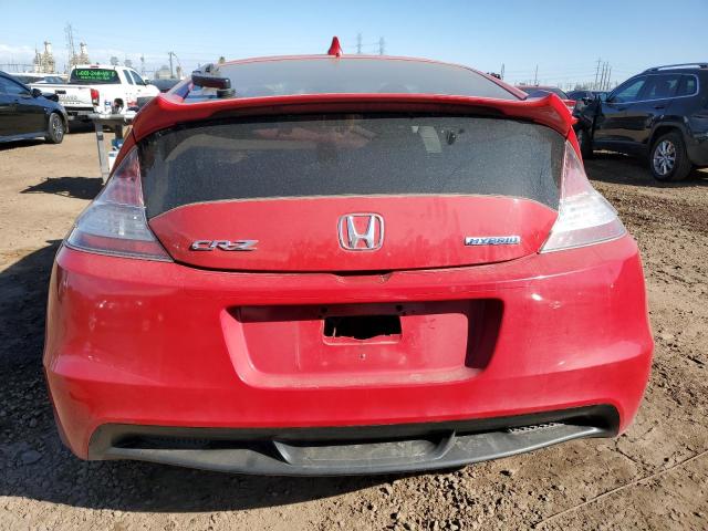 JHMZF1D63CS004111 - 2012 HONDA CR-Z EX RED photo 6