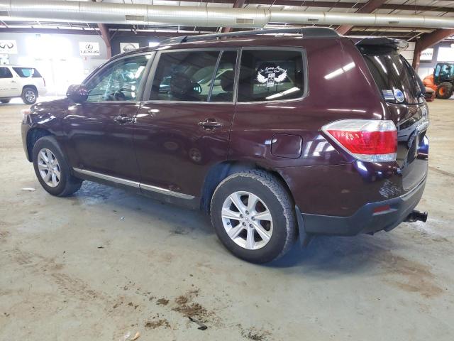 5TDBK3EH9CS111439 - 2012 TOYOTA HIGHLANDER BASE BURGUNDY photo 2