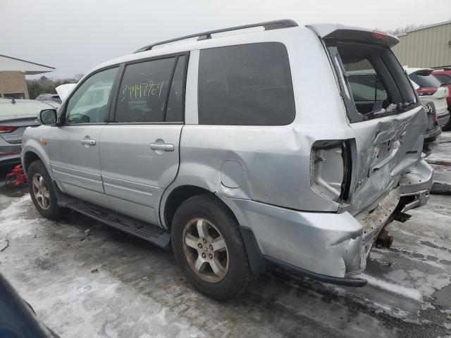 5FNYF187X7B027419 - 2007 HONDA PILOT EXL SILVER photo 2