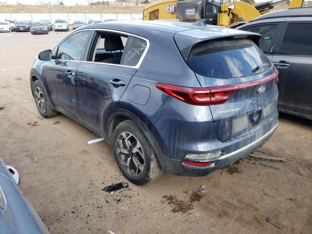 KNDPM3AC4M7905075 - 2021 KIA SPORTAGE LX BLUE photo 2