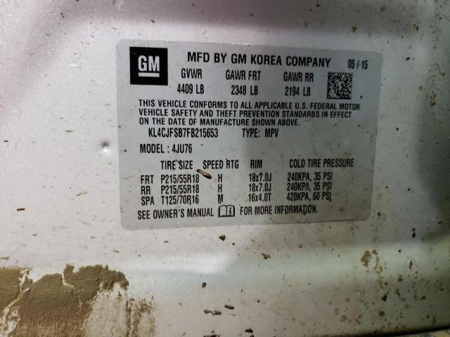 KL4CJFSB7FB215653 - 2015 BUICK ENCORE CONVENIENCE 灰色 照片 13