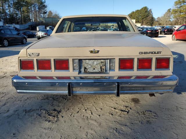 2G1AN69J1C1266293 - 1982 CHEVROLET CAPRICE CLASSIC CREAM photo 6