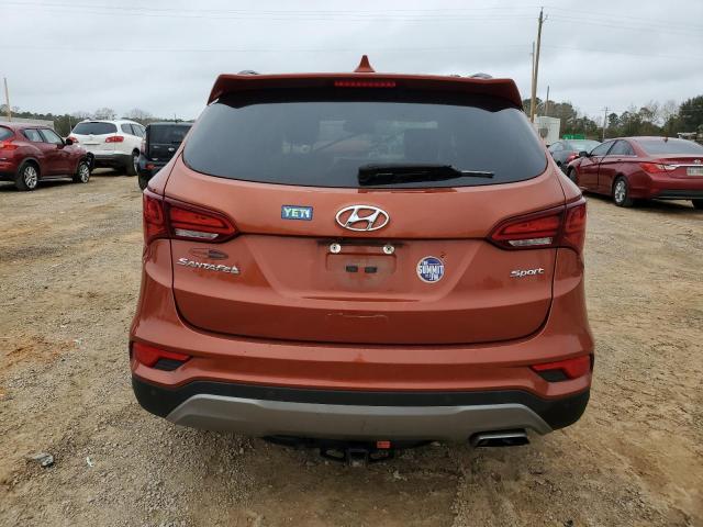 5XYZU3LB7JG510240 - 2018 HYUNDAI SANTA FE S ORANGE photo 6