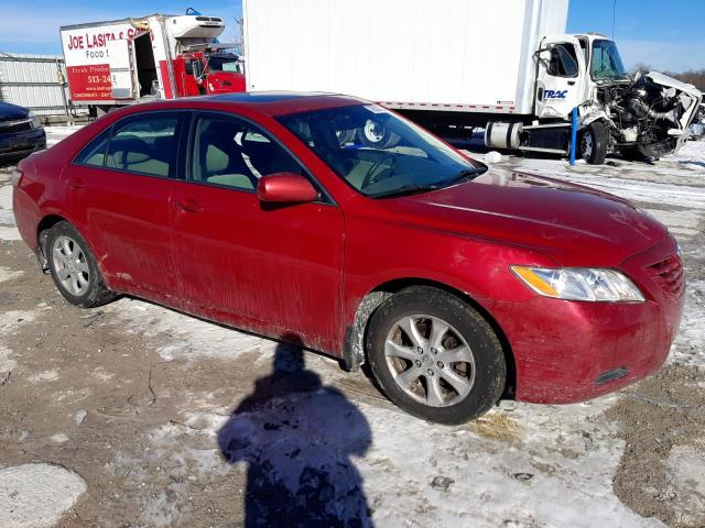 4T1BE46K57U124757 - 2007 TOYOTA CAMRY CE RED photo 4