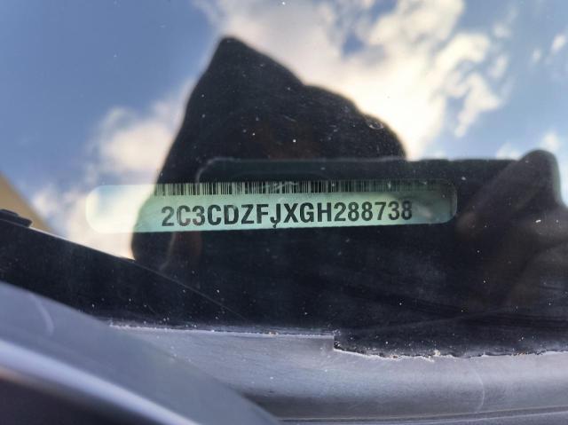 2C3CDZFJXGH288738 - 2016 DODGE CHALLENGER R/T SCAT PACK SILVER photo 10