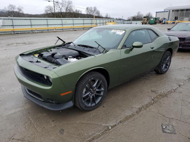 2C3CDZKG7NH172257 - 2022 DODGE CHALLENGER GT GREEN photo 1