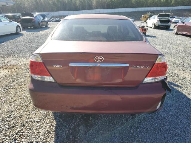 4T1BE30K25U032568 - 2005 TOYOTA CAMRY LE BURGUNDY photo 6