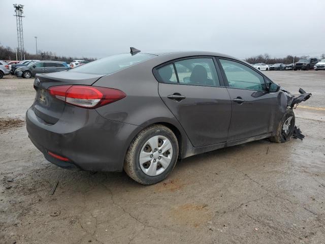 3KPFK4A76JE199779 - 2018 KIA FORTE LX GRAY photo 3