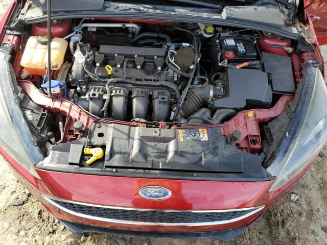 1FADP3F28FL308523 - 2015 FORD FOCUS SE RED photo 11