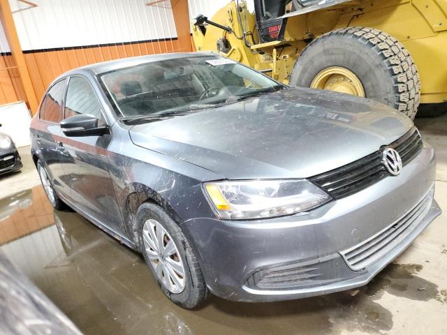 3VW2K7AJ7EM216383 - 2014 VOLKSWAGEN JETTA BASE GRAY photo 4