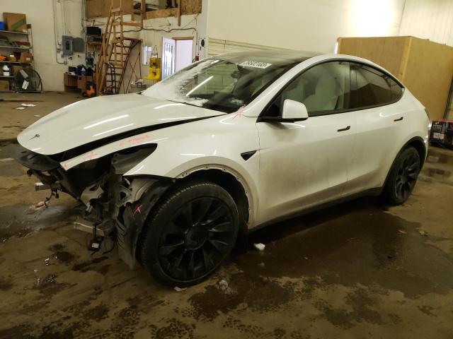 7SAYGAEE6NF430619 - 2022 TESLA MODEL Y WHITE photo 1