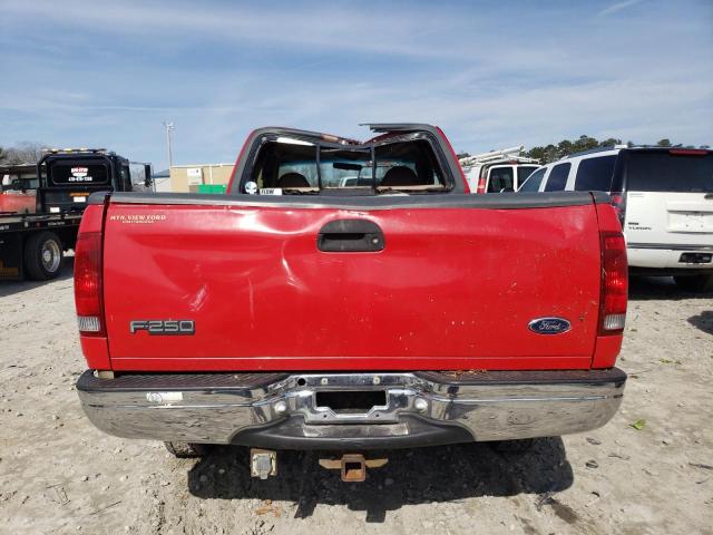 1FTPX28L5XNA62673 - 1999 FORD F250 RED photo 6