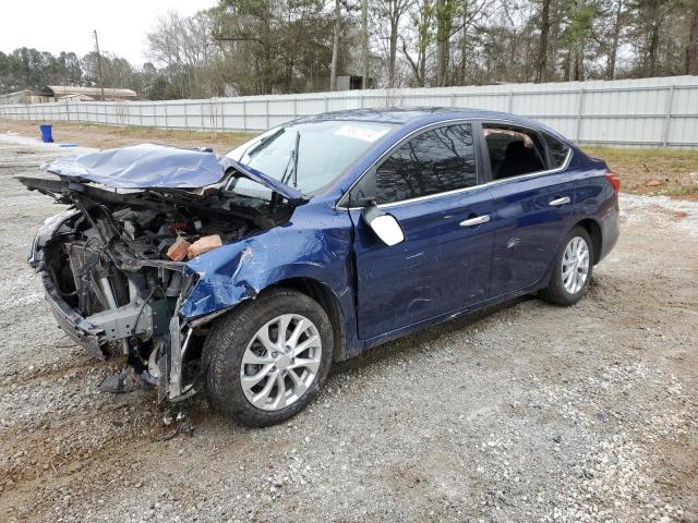 3N1AB7AP2KY353029 - 2019 NISSAN SENTRA S BLUE photo 1