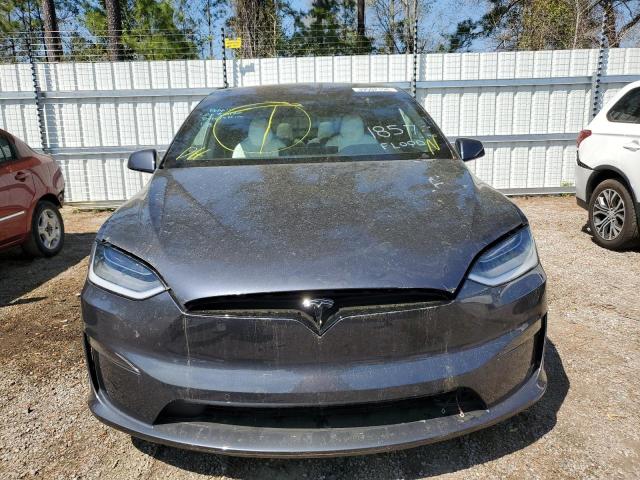 7SAXCBE60PF372838 - 2023 TESLA MODEL X GRAY photo 5