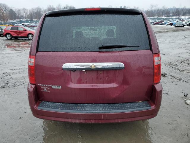 2A8HR54P28R803772 - 2008 CHRYSLER TOWN & COU TOURING BURGUNDY photo 6