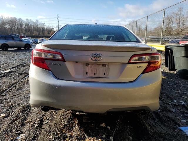 4T1BK1FK9CU005806 - 2012 TOYOTA CAMRY SE SILVER photo 6