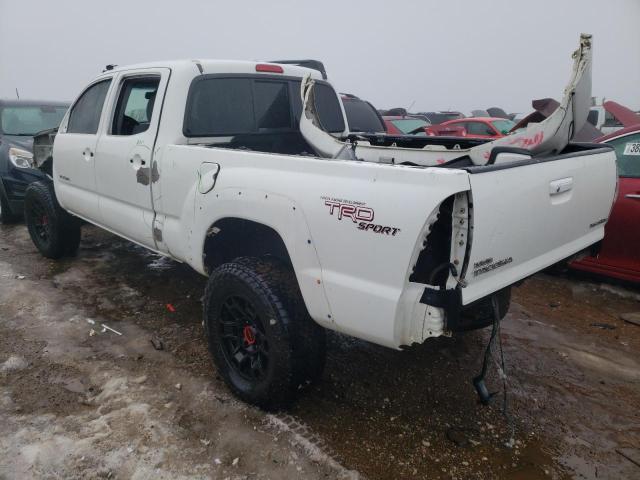 5TEMU52N69Z625348 - 2009 TOYOTA TACOMA DOUBLE CAB LONG BED WHITE photo 2