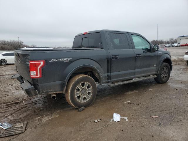 1FTEW1EP2GKD30642 - 2016 FORD F150 SUPERCREW BLACK photo 3