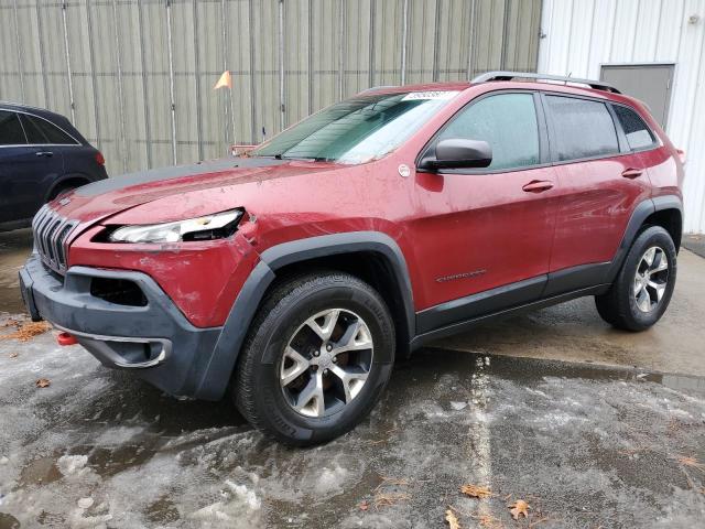 1C4PJMBB2EW159155 - 2014 JEEP CHEROKEE TRAILHAWK BURGUNDY photo 1