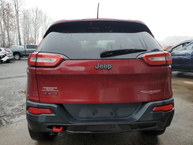1C4PJMBB2EW159155 - 2014 JEEP CHEROKEE TRAILHAWK BURGUNDY photo 6