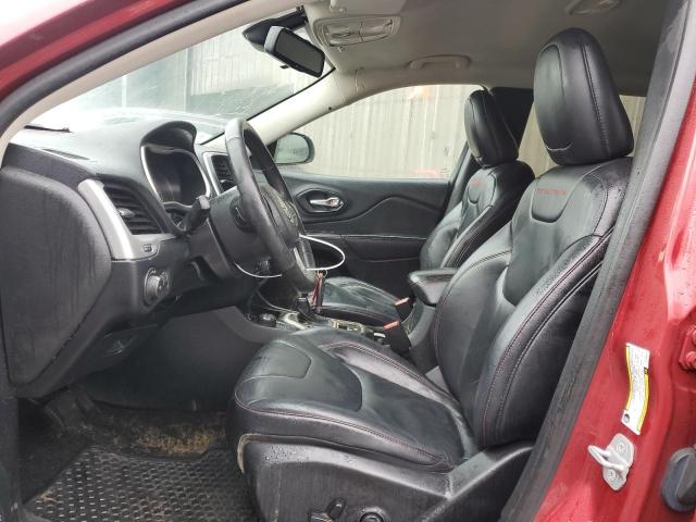 1C4PJMBB2EW159155 - 2014 JEEP CHEROKEE TRAILHAWK BURGUNDY photo 7