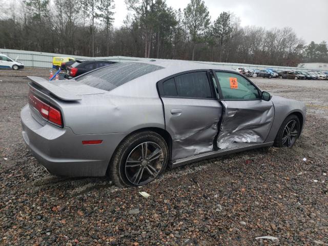 2C3CDXJG1EH224326 - 2014 DODGE CHARGER SXT SILVER photo 3