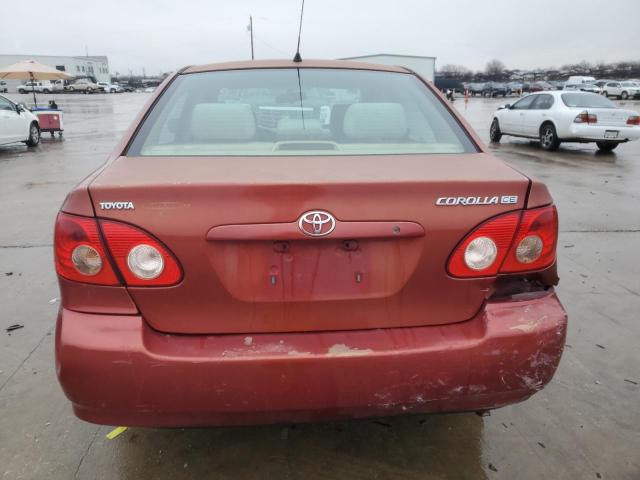 1NXBR32E37Z841785 - 2007 TOYOTA COROLLA CE RED photo 6