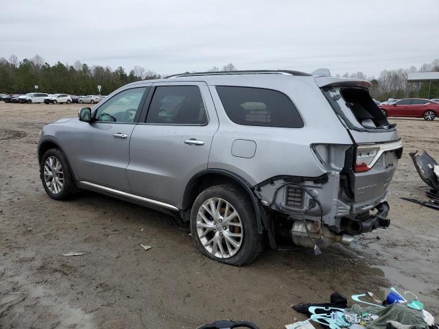 1C4RDJEG2EC508533 - 2014 DODGE DURANGO CITADEL SILVER photo 2