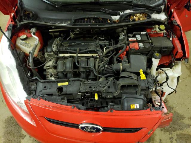 3FADP4FJ7CM183859 - 2012 FORD FIESTA SES RED photo 11