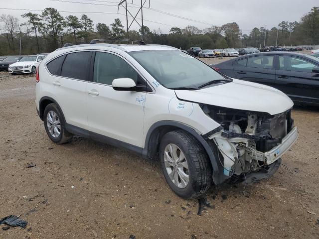 5J6RM4H79DL034442 - 2013 HONDA CR-V EXL WHITE photo 4