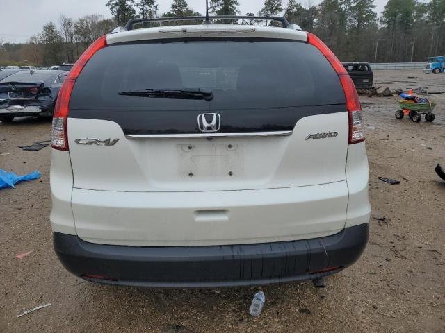 5J6RM4H79DL034442 - 2013 HONDA CR-V EXL WHITE photo 6